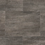 Sol PVC - Brighton 594 Carrelage marron gris anthracite métallisé - Texmark - Prestige - IVC - rouleau 4M