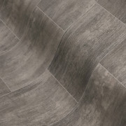 Sol PVC - Brighton 594 Carrelage marron gris anthracite métallisé - Texmark - Prestige - IVC - rouleau 4M