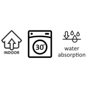 Tapis de bain absorbant - Bleu - Arizona - Hamat - 2 tailles disponibles