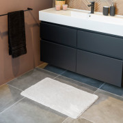 Tapis de bain absorbant - Gris clair - Arizona - Hamat - 2 tailles disponibles