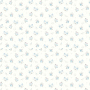 Papier peint intissé Annette mini bouquet bleu layette - Alice et Rose - Lutèce - VI82102