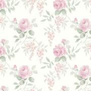 Papier peint intissé Charmaine rameau floral rose bonbon - Alice et Rose - Lutèce - VI81911