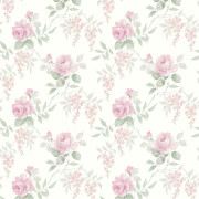 Papier peint intissé Charmaine rameau floral rose bonbon - Alice et Rose - Lutèce - VI81911