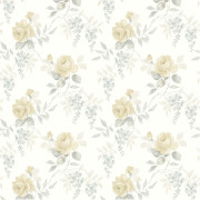 Papier peint intissé Charmaine rameau floral beige sable - Alice et Rose - Lutèce - VI81903