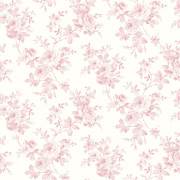 Papier peint intissé Bernadette rosier grimpant bois de rose - Alice et Rose - Lutèce - VI81701