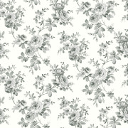 Papier peint intissé Bernadette rosier grimpant réglisse - Alice et Rose - Lutèce - VI81700