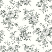 Papier peint intissé Bernadette rosier grimpant réglisse - Alice et Rose - Lutèce - VI81700