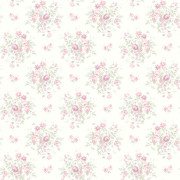 Papier peint intissé Mélina buisson de fleurs rose lilas - Alice et Rose - Lutèce - VI81401