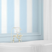 Papier peint intissé Ariane rayures large bleu - Alice et Rose - Lutèce - VI81102