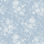 Papier peint intissé Seraphina composition florale bleu givré - Alice et Rose - Lutèce - VI80702