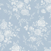 Papier peint intissé Seraphina composition florale bleu givré - Alice et Rose - Lutèce - VI80702