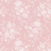 Papier peint intissé Seraphina composition florale rose bonbon - Alice et Rose - Lutèce - VI80701