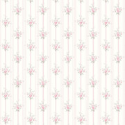 Papier peint intissé Luce fleuri rose vert - Alice et Rose - Lutèce - VI80201