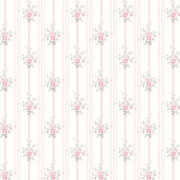 Papier peint intissé Luce fleuri rose vert - Alice et Rose - Lutèce - VI80201