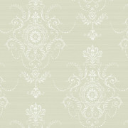 Papier peint intissé Anabelle damask vert - Alice et Rose - Lutèce - VI80104
