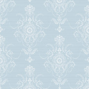 Papier peint intissé Anabelle damask misty bleu - Alice et Rose - Lutèce - VI80102