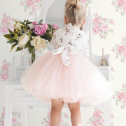 Papier peint intissé Rosalie bouquet de rose parme - Alice et Rose - Lutèce - VI80011