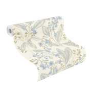 Papier peint vinyle sur intissé Fleur de Lys bleu - Sélection - Rasch - 794441