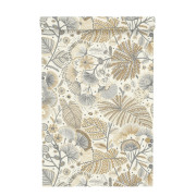Papier peint vinyle sur intissé Palmier Graphique ocre beige gris anthracite - Sélection - Rasch - 693201