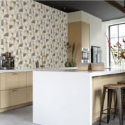Papier peint vinyle sur intissé Graphic Abstrait beige noir - Sélection - Rasch - 793611