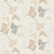 Papier peint Expansé sur intissé Feuilles Ginkgo d'Automne beige taupe - Sélection - Rasch - 581515