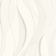 Papier peint Expansé sur intissé Graphic Waves blanc - Sélection - Rasch - 429831