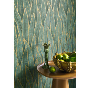Papier peint intissé Sansevieria vert forêt - Casadeco - RIOC201837914