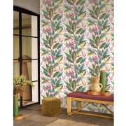 Papier peint intissé Ficus fuchsia - Casadeco - RIOC201814218