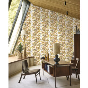Papier peint intissé Ficus beige lin - Casadeco - RIOC201811600