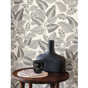 Papier peint intissé Paraty noir fusain - Casadeco - RIOC201809271