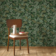 Papier peint intissé Paraty vert canopée - Casadeco - RIOC201807850