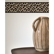 Frise papier peint - pré-encollée - Océlot léopard taupe - Rio - Casadeco - RIOC201861809