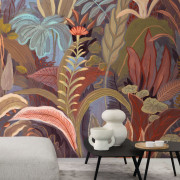 Panoramique intissé Brasilia bleu outremer - 400X280cm - Rio - Casadeco - RIOC201856411
