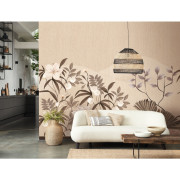 Panoramique intissé Hévéa beige ficelle - 400X280cm - Rio - Casadeco - RIOC201842111