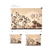 Panoramique intissé Hévéa beige ficelle - 400X310cm - Rio - Casadeco - RIOC201842112