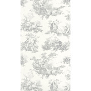 Papier Peint intissé Scène d'été gris perle - LES BELLES TOILES DE JOUY 2 - Casadeco - BTJD87919103