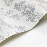 Papier Peint intissé Scène d'été gris perle - LES BELLES TOILES DE JOUY 2 - Casadeco - BTJD87919103