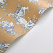 Papier Peint intissé Scène d'été ocre - LES BELLES TOILES DE JOUY 2 - Casadeco - BTJD87912606