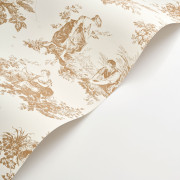 Papier Peint intissé Scène d'été camel - LES BELLES TOILES DE JOUY 2 - Casadeco - BTJD87911318