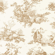 Papier Peint intissé Scène d'été camel - LES BELLES TOILES DE JOUY 2 - Casadeco - BTJD87911318