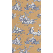 Papier Peint intissé Scène d'été ocre - LES BELLES TOILES DE JOUY 2 - Casadeco - BTJD87912606