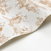 Papier Peint intissé Scène d'été camel - LES BELLES TOILES DE JOUY 2 - Casadeco - BTJD87911318