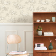 Papier Peint intissé Scène d'été beige lin - LES BELLES TOILES DE JOUY 2 - Casadeco - BTJD87911212
