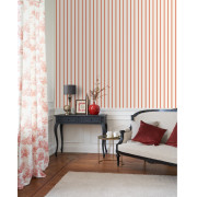 Papier Peint intissé Rayure rouge carmin - LES BELLES TOILES DE JOUY 2 - Casadeco - BTJD81578225