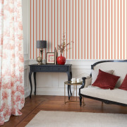 Papier Peint intissé Rayure rouge carmin - LES BELLES TOILES DE JOUY 2 - Casadeco - BTJD81578225