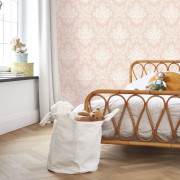Papier Peint intissé Pompadour rose poudre - LES BELLES TOILES DE JOUY 2 - Casadeco - BTJD201744224