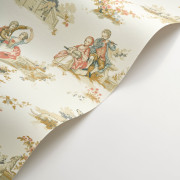 Papier Peint intissé Gavotte multicolore - LES BELLES TOILES DE JOUY 2 - Casadeco - BTJD201737407