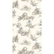 Papier Peint intissé Gavotte beige lin - LES BELLES TOILES DE JOUY 2 - Casadeco - BTJD201731919