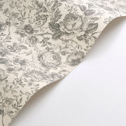 Papier Peint intissé Célestine noir fusain - LES BELLES TOILES DE JOUY 2 - Casadeco - BTJD201729909