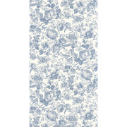 Papier Peint intissé Célestine bleu encre - LES BELLES TOILES DE JOUY 2 - Casadeco - BTJD201726505